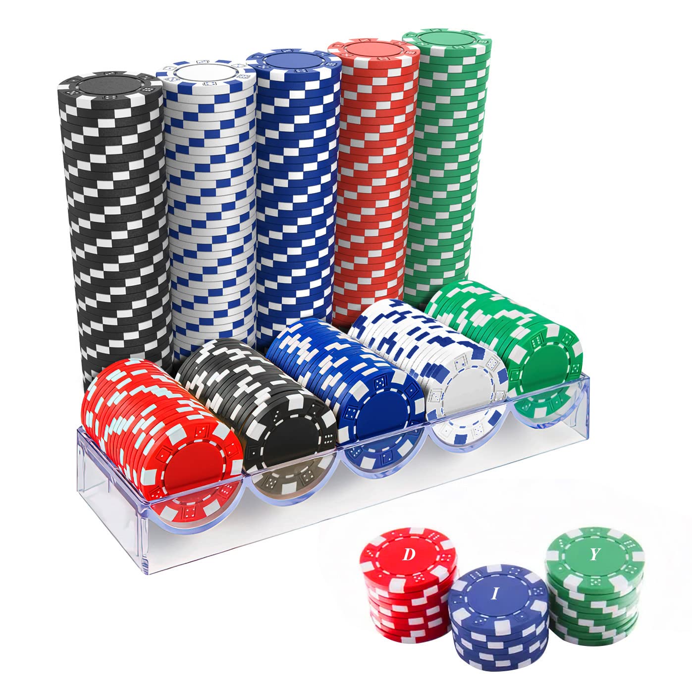 Mesa de Blackjack com cartas e fichas